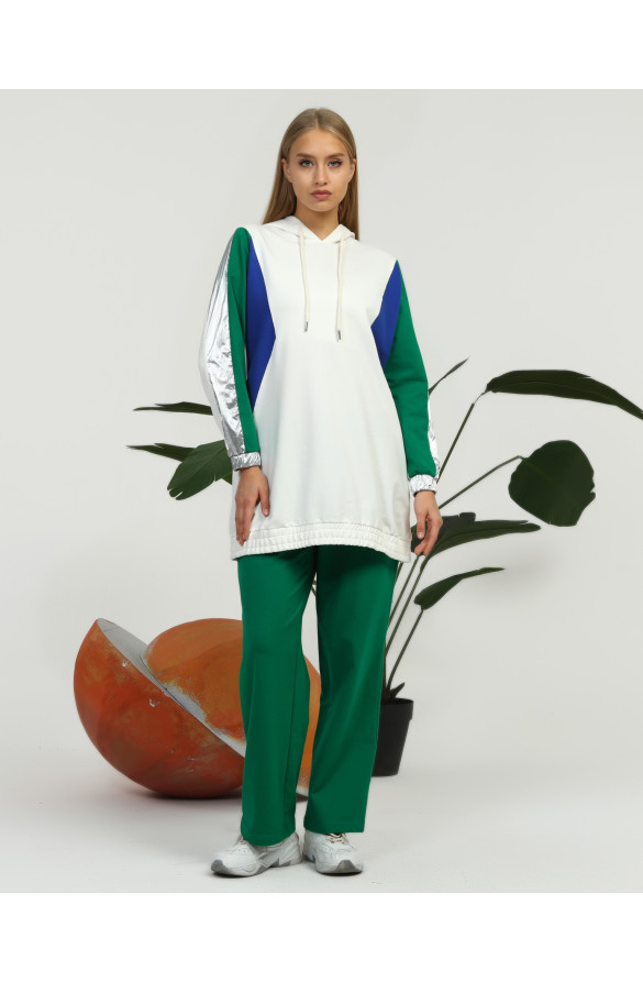 PARAŞÜT KUMAŞ DETAYLI EŞOFMAN TAKIM 70082 BENETTON