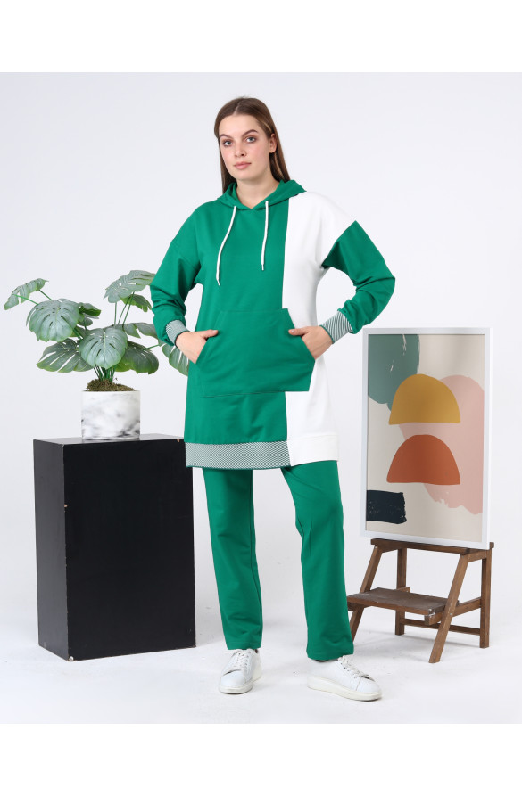 BİYESİ DESENLİ EŞOFMAN TAKIMI 70083 BENETTON